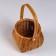 Wicker basket (rattan), 14KHN11/24 cm, brown