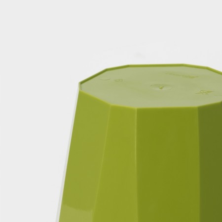 Kashpo for flowers with an insert "Palermo", 1.8 liters, olive color-5