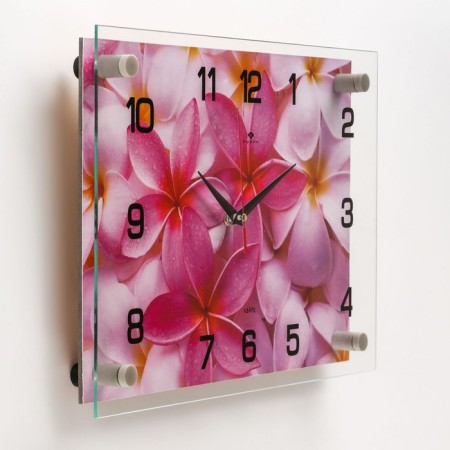 Wall watches: flowers, silent, 25 x 35 cm-1