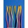 Candles for Cake "Serpentine", 12 pcs, multi -colored with sparkles