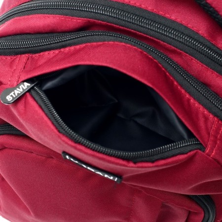 Youth backpack, 44 x 29 x 12 cm, ergonomic back, stavia "style" burgundy-10