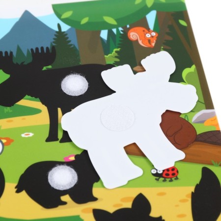 Developing toy "Fun Velcro", animals, blue tractor-6