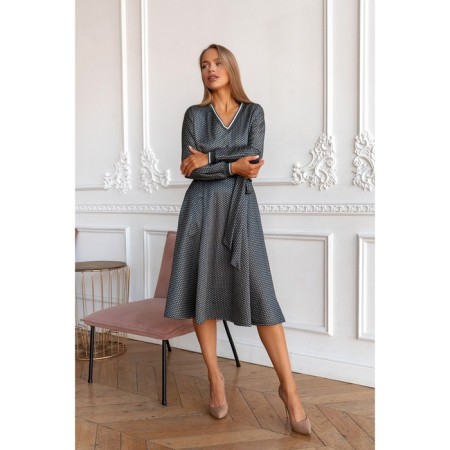 Women's dress, size 42, gray color 5583-4