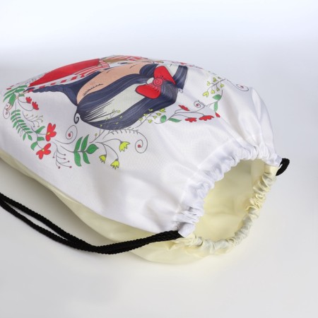 Bag for shoes on the lace, white color-2