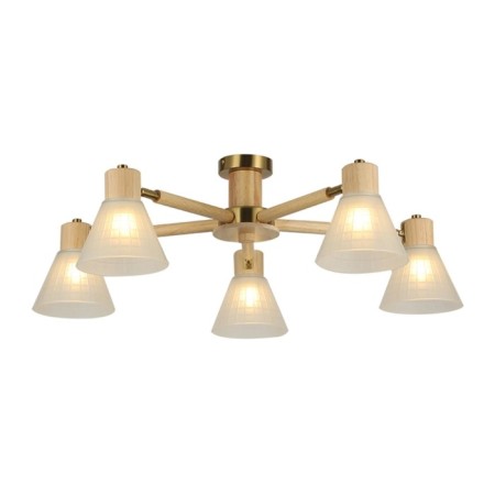 Ceiling chandelier Arte Lamp Meleph A4096PL-5BR, E27, 5x60 W, 80x80x25 cm, beige