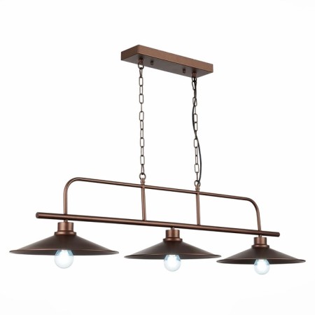 Suspended chandelier ST LUCE. SL265.403.03. Ssarno. 3x60 watts, E27, 85x33.5 cm, coffee color-4