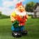 Garden figure "Dwarf with a watering can" medium 26x15x40cm