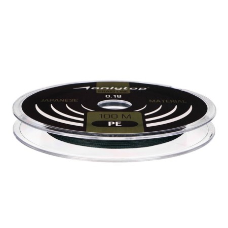 Onlytop Universal X4 cord, diameter 0.18 mm, test 11.7 kg, 100 m, dark green-3