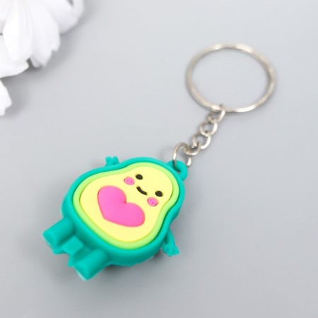 Trick Rubber "Avocado with Heart" mix 1.3x2.7x4 cm-2
