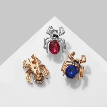 Brooch "Spider" mini (indivisible packing 12 pcs., Price per pc.), Mix color-3