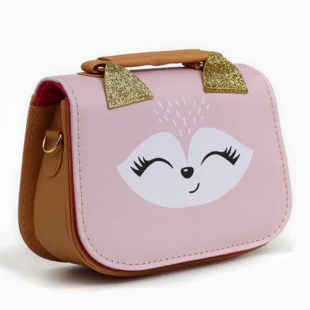 Children's bag "Fox", with ears of the river. 16*12*6.5 cm-1