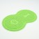 2-in-1 rug for a bowl/toilet for animals two circles, 47 x 26 cm, green