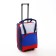 Lightning suitcase, road bag, Sacvoyage, set 2 in 1, Sacvoyage, Blue/Tricolor color