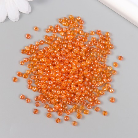 Glass beads 6/0 "orange" transparent 450 gr-1