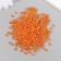 Glass beads 6/0 "orange" transparent 450 gr