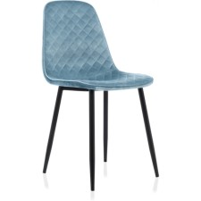 Capri Metal/Fabric, Black/Blue 43x48x87 cm