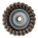 Denzel Ushm brush, 100 mm, M14, cup, twisted stainless steel. wire 0.5 mm