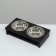 Animal feeder is double, 2 x 350 ml, 31.5 x 16 x 6.7 cm