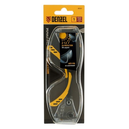 Protective glasses Denzel 89201, polycarbonate, open type, increased transparent lens-5