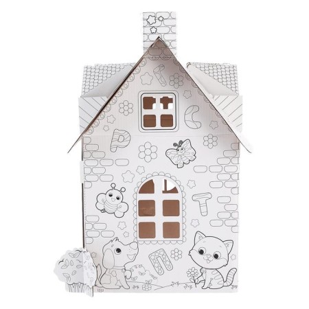 Set for creativity "House", painting designer from cardboard-2