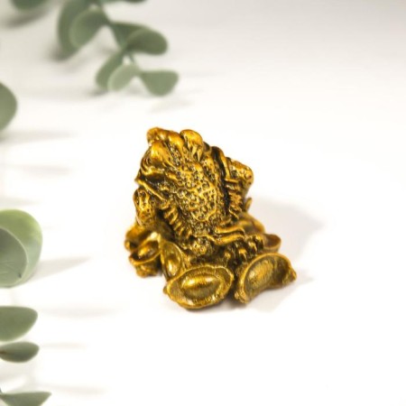 NECKE bronze "Toad on ingots" 5.5 x 3.5 x 3 cm-3