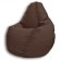 Mear-bag “Pear” Positive Liberty, size M, diameter 70 cm, height 90 cm, velor, chocolate color