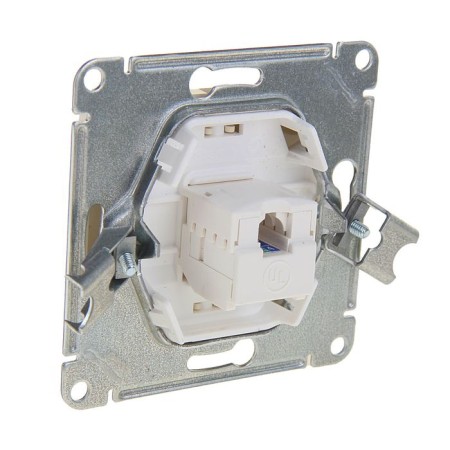 Computer socket "Glossa" Sche GSL000281K, single, hidden, beige color-1