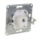 Computer socket "Glossa" Sche GSL000281K, single, hidden, beige color