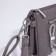 Bag Cross-Bodi with a zipper, gray color