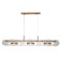 Suspended Indigo lamp, 12019/6p Brass. 6x60W, E14, 1200x130x155/1155 mm, wave effect