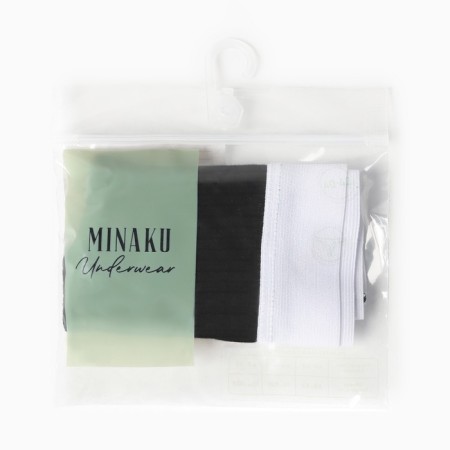 Panties of Brazilian Minaku Rubber Size 40-42, Black Color-5