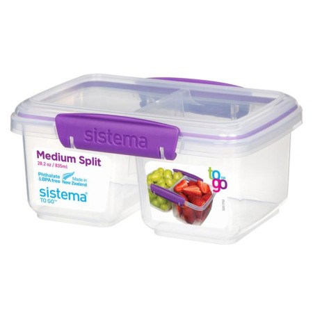 Rectangular two -section container, 835 ml-15