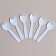 Set of disposable dishes, 6 pcs, blue color