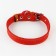 Set: collar (36-56x2.5 cm) and leash (130x1.5 cm), raspberry and beige color