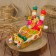 Filimonovskaya toy "A couple on a sleigh"