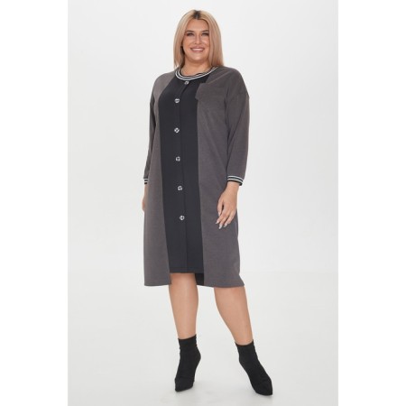 Female dress, size 68, gray color-1