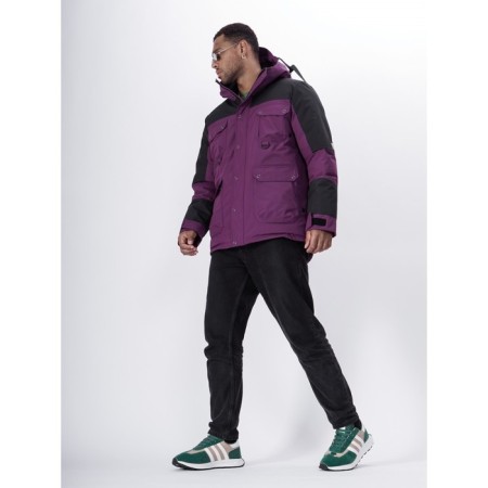 Ski jacket men, size 54, purple color-26