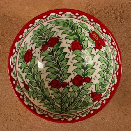 Rishtan ceramics "Grenates" 15 cm, small, mix-1