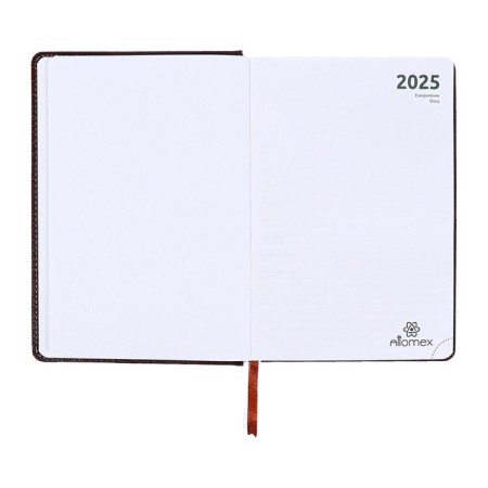 Dated diary 2024, A5, 176 sheets, Attomex.croco, Cover Artificial Leather, Lasse, Blok 70 g/m2, brown-5