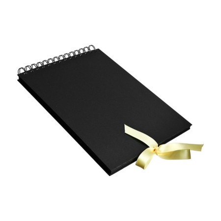 Sketchbook B5, 30 black sheets, density 240 grams, solid cover on the crest of black-1