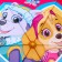 Children's umbrella. "Sky and Everest", puppy patrol, 6 spokes d = 90 cm
