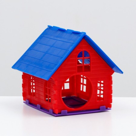 House for a hamster one -story with the base-8