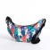 Youth bag with zipper, colorful/green color