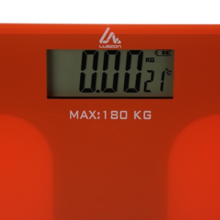 Floor Libra Luazon LVE-006, electronic, up to 180 kg, 2XAA (not included), orange-2