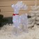 LED figure "Olenenok" 46 × 70 × 22 cm, acrylic, 100 LED, 8 modes, 220 V, glow of white