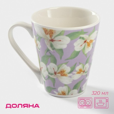 Mug Porcelain Dolyana "Vesna", 320 ml