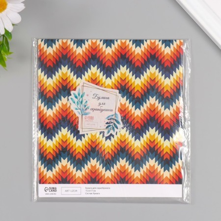 Scrapbooking "Zigzag" density 180 grams set 10 pcs 15.5x17 cm-4