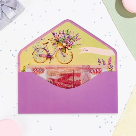 The envelope "Happy Birthday!" Cutting, embossing, software touch, points-1