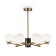 Suspended lamp Freya Fr5230PL-06BS Marble, 670x670x560 mm, E27, 6x60W, brass color