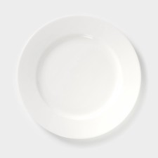 Porcelain plate porous pantage Wilmax Stella Pro, D = 15 cm, white color
